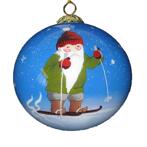Julkulor "Tomte på skidor"