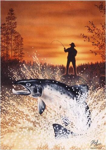 Pläd "Fiskare"